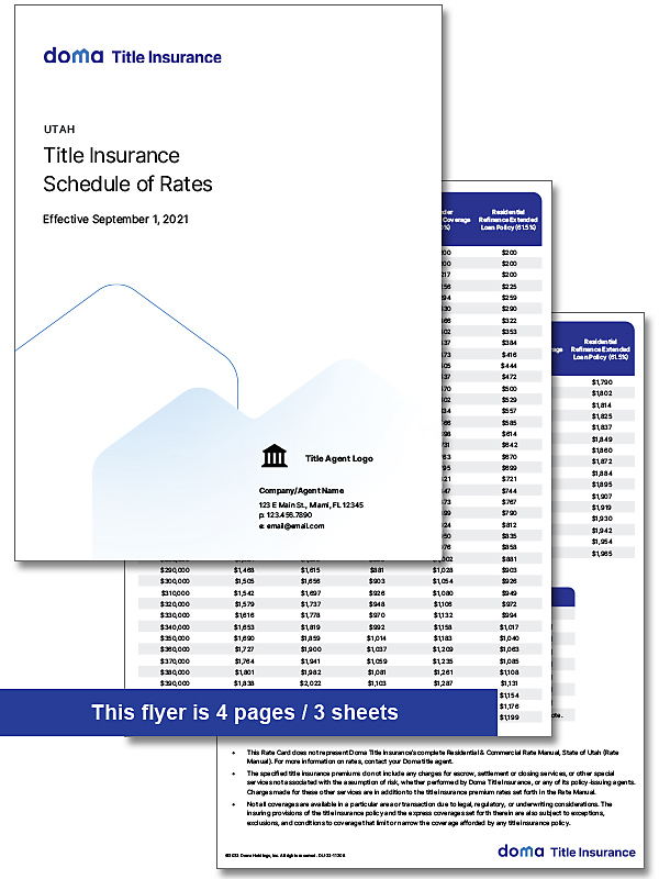14781 Rate Sheet - Utah
