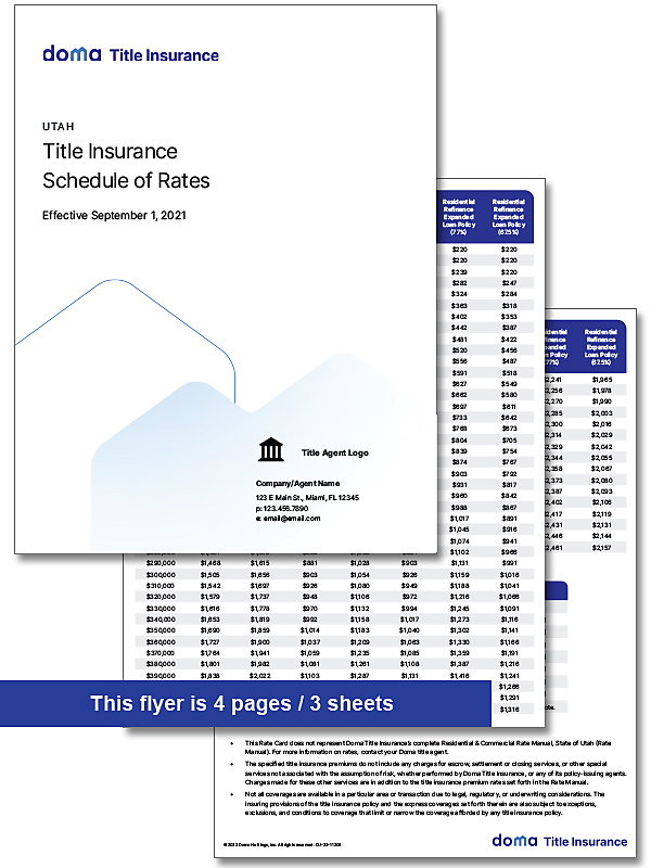 14781 Rate Sheet - Utah Expanded