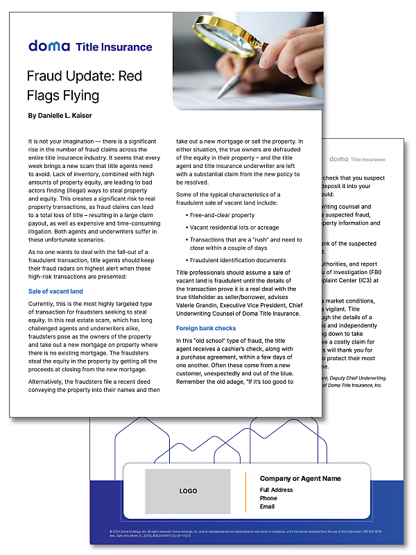 14781 Fraud Update Red Flags Flying