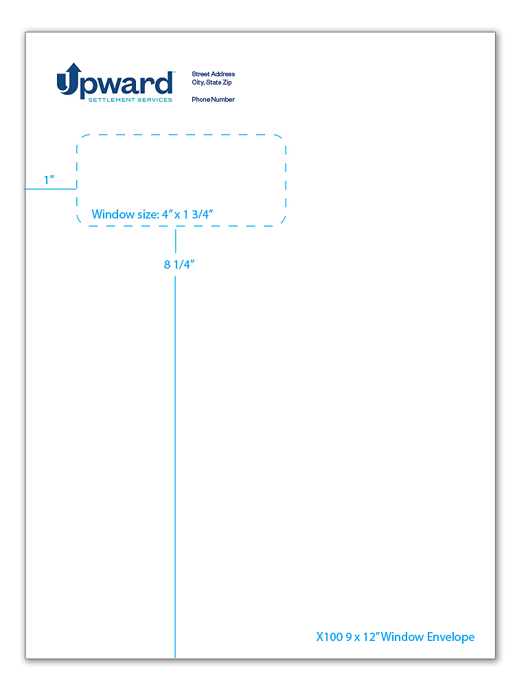 C001021 9 x 12 Window Envelope
