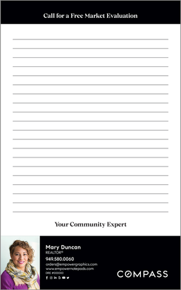 NEW 5.25 x 8.5 Compass Notepads