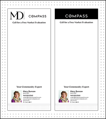 NEW 3.5 x 8.5 Compass Notepads