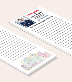 Flower Themed Notepads [3.5 x 8.5 Notepads]