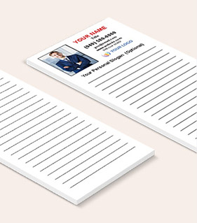 Standard Custom Notepads [3.5 x 8.5 Notepads]