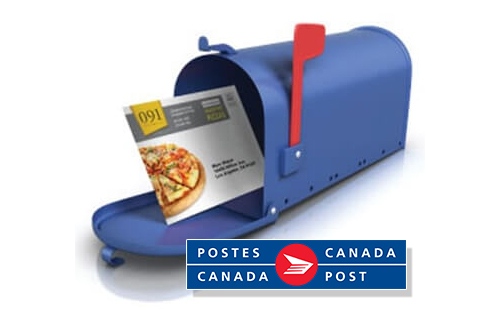 Cartons sans enveloppes distribués par POSTES CANADA Publipostage Poste Canada