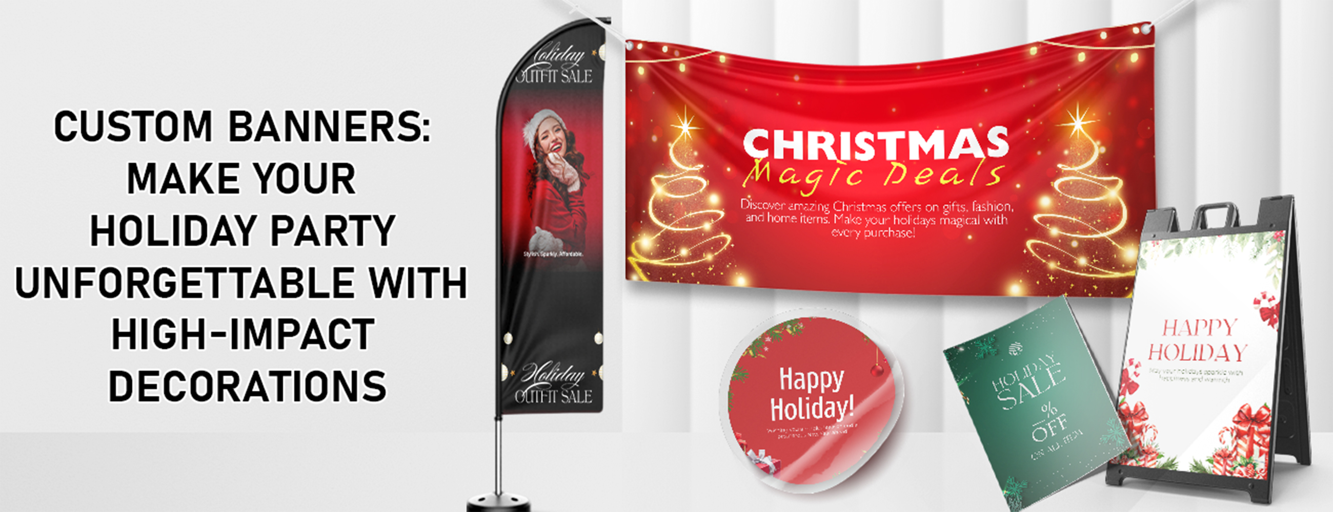 Custom Banners: Make Your Holiday Party Unforgettable with High-Impact Decorations
