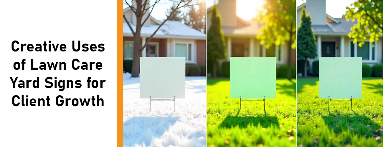 Creative Uses of Lawn Care Yard Signs for Client Growth