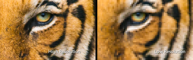 Low Res vs High Res