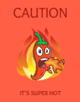 Paper stickers for food advertising