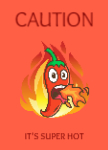 Paper stickers for food advertising
