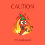 Paper stickers for food advertising