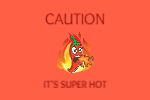 Paper stickers for food advertising