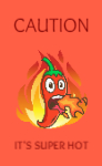 Paper stickers for food advertising