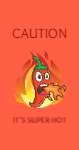Paper stickers for food advertising