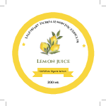 Square stickers for food promotion