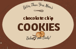 Oval stickers for food promotion