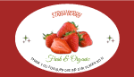 Oval stickers for food promotion
