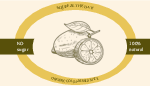 Oval stickers for food promotion