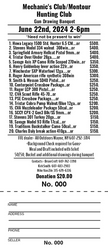 Jumbo Ticket 1 Number List B