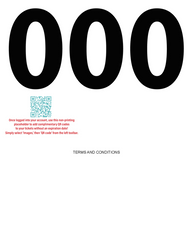 Auction Bid Cards with Stub  QR