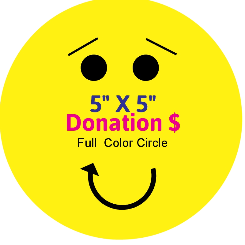 Die Cut Circle 5"x5"
