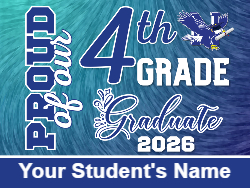 Custom Nazareth 4th Grade Yard Sign No Pic