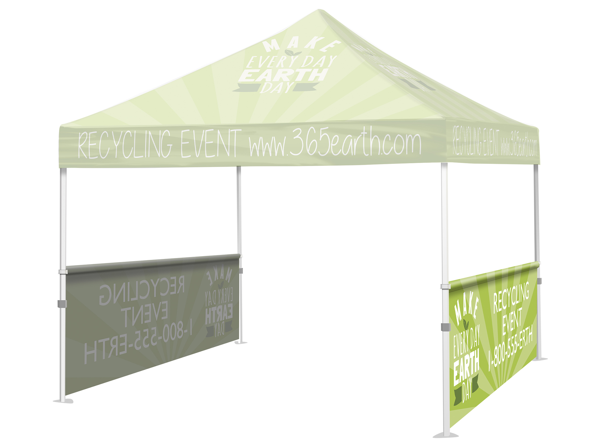 Tent - 10' Popup Tent - Full Color - Wall Add-on