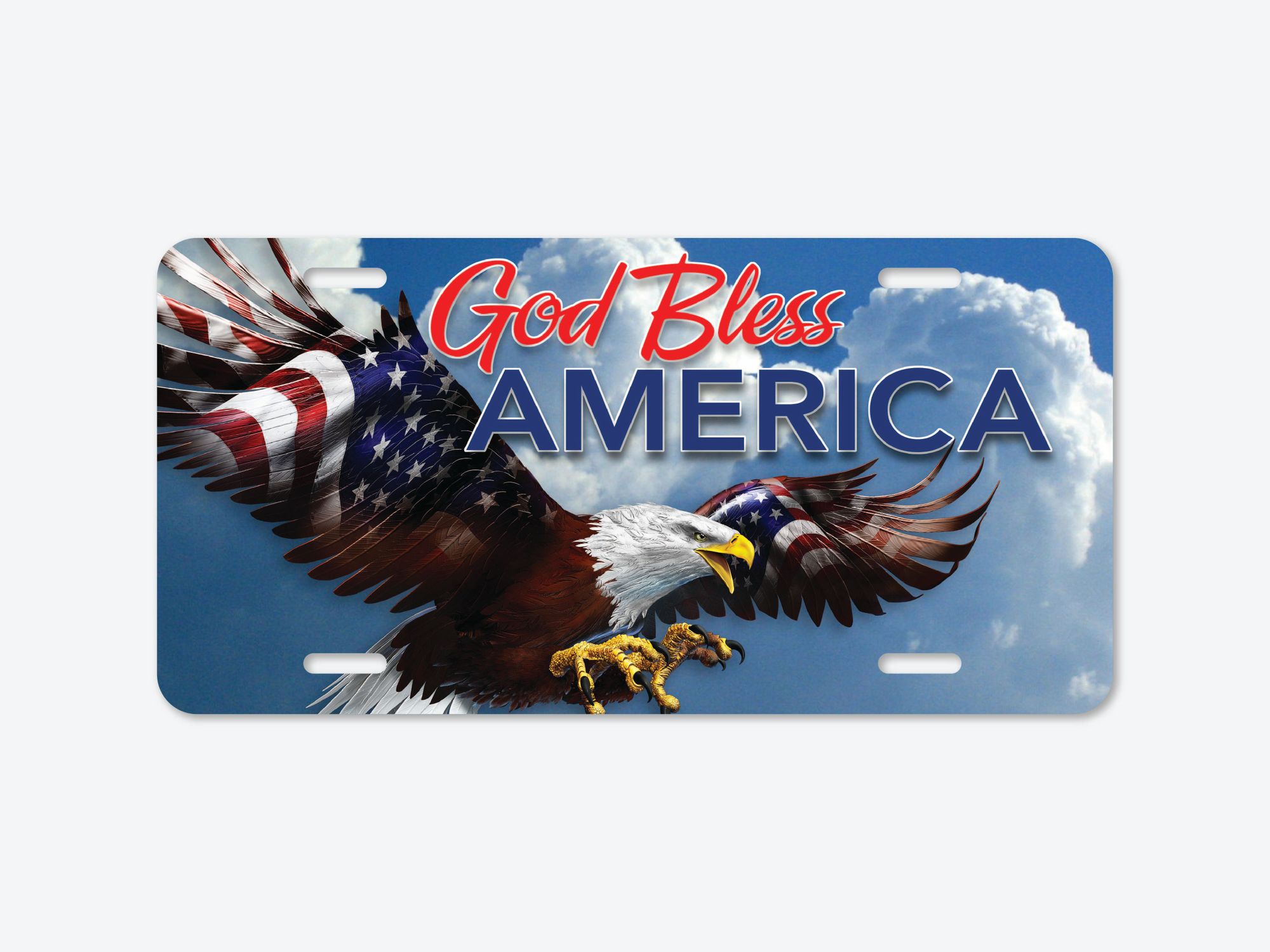 License Plate - Eagle Sky