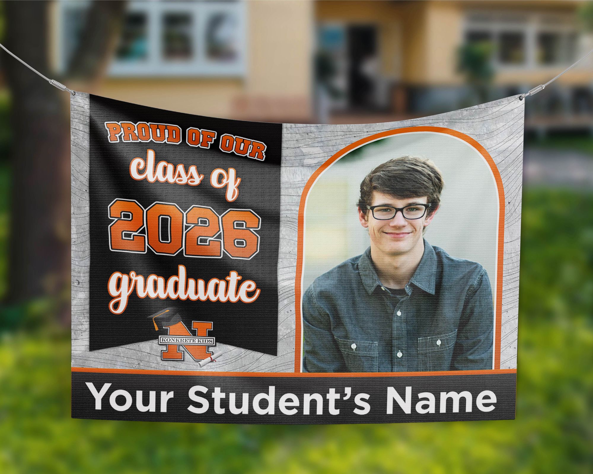 Northampton 4' x 3' Graduation Banner 3
