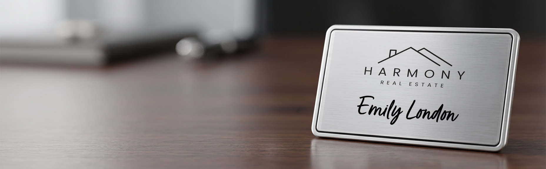 Silver Premium Magnetic Name Badges