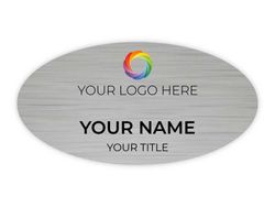 1.5 x 3 Oval - Silver