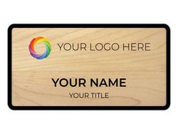 1.5 x 3 - Black/Wood Grain