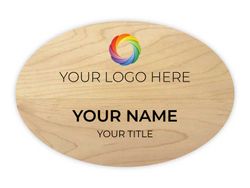 2 x 3 Oval - Wood Grain