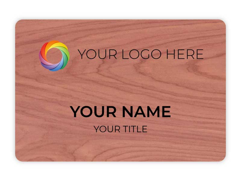 National Name Badge - Cedar Wooden Name Badges