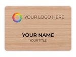 2 x 3 Oak Name Badge