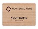 2 x 3 Oak Name Badge Engraved