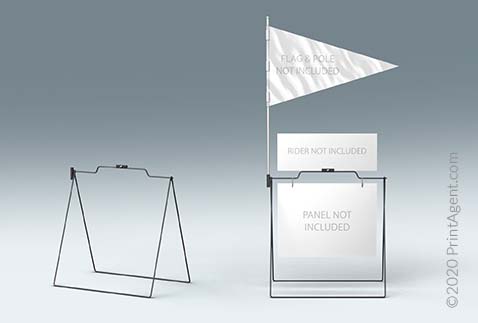 24" x 24" Foldable Metal A-Frames