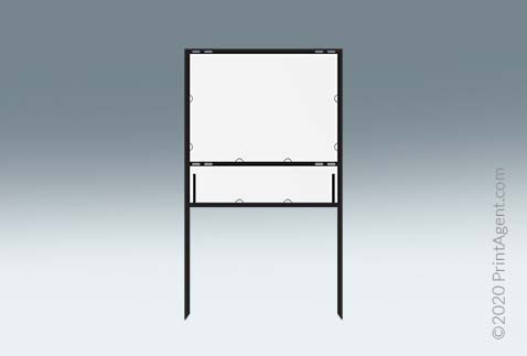 18"x24" Black Angle Iron With Bottom Rider - Call for Availability