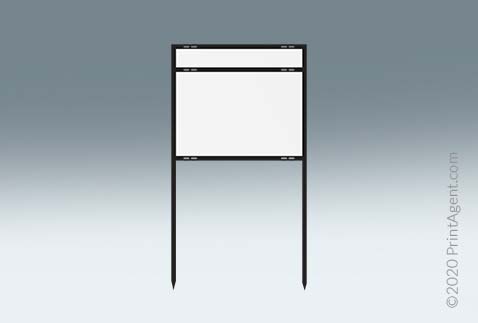 18"x24" Black Angle Iron With Top Rider - Call for Availability