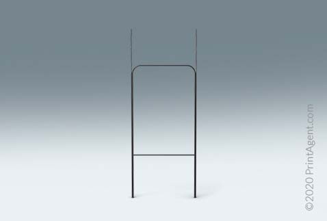 10.5"W x 28.5"H Heavy Duty H-Stake Holds ( 6mm Coroplast )