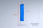 Rectangle Feather Flag (Medium)-11.8ft 1
