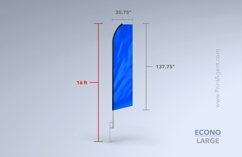 Econo Feather Flag ( Large ) 16ft. 1
