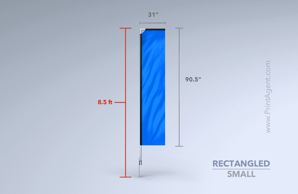 Rectangle Feather Flag (Small)-8.5ft 1