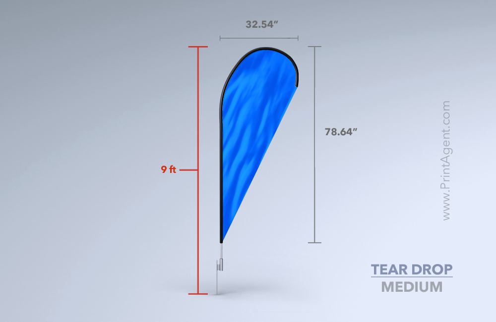 Teardrop Flag (Medium)-9ft 1
