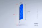 Econo Feather Flag ( Large ) 16ft. 1