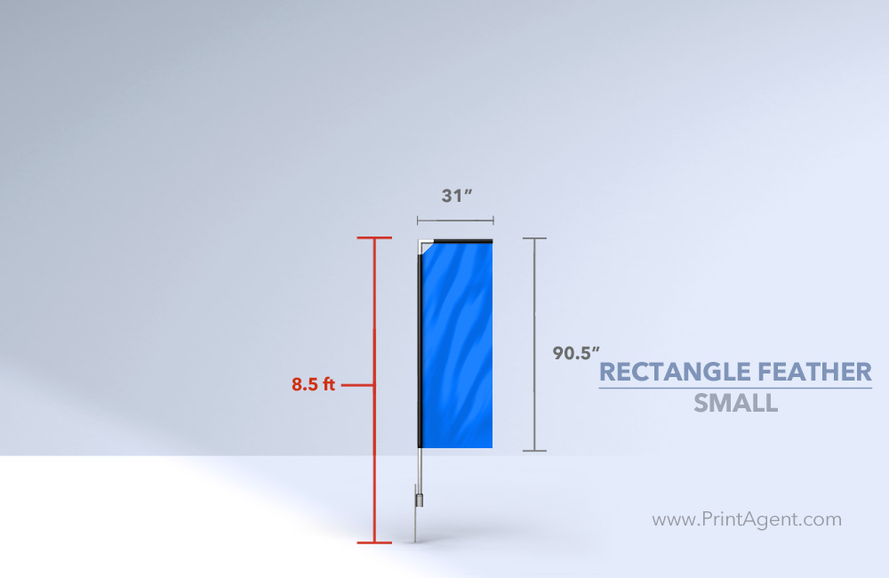 Rectangle Feather Flag (Small)-8.5ft 1