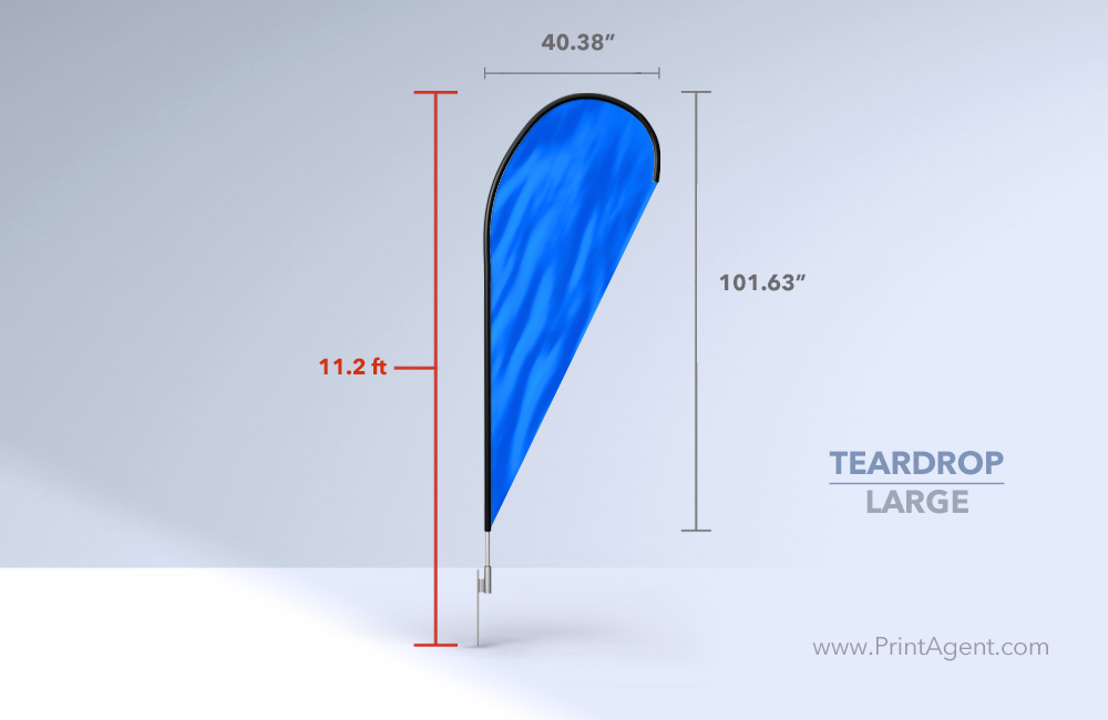 Teardrop Flag (Large)-11.2ft 1