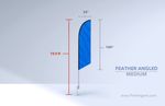 Feather Angled Flag ( Medium ) 10.5ft. 1