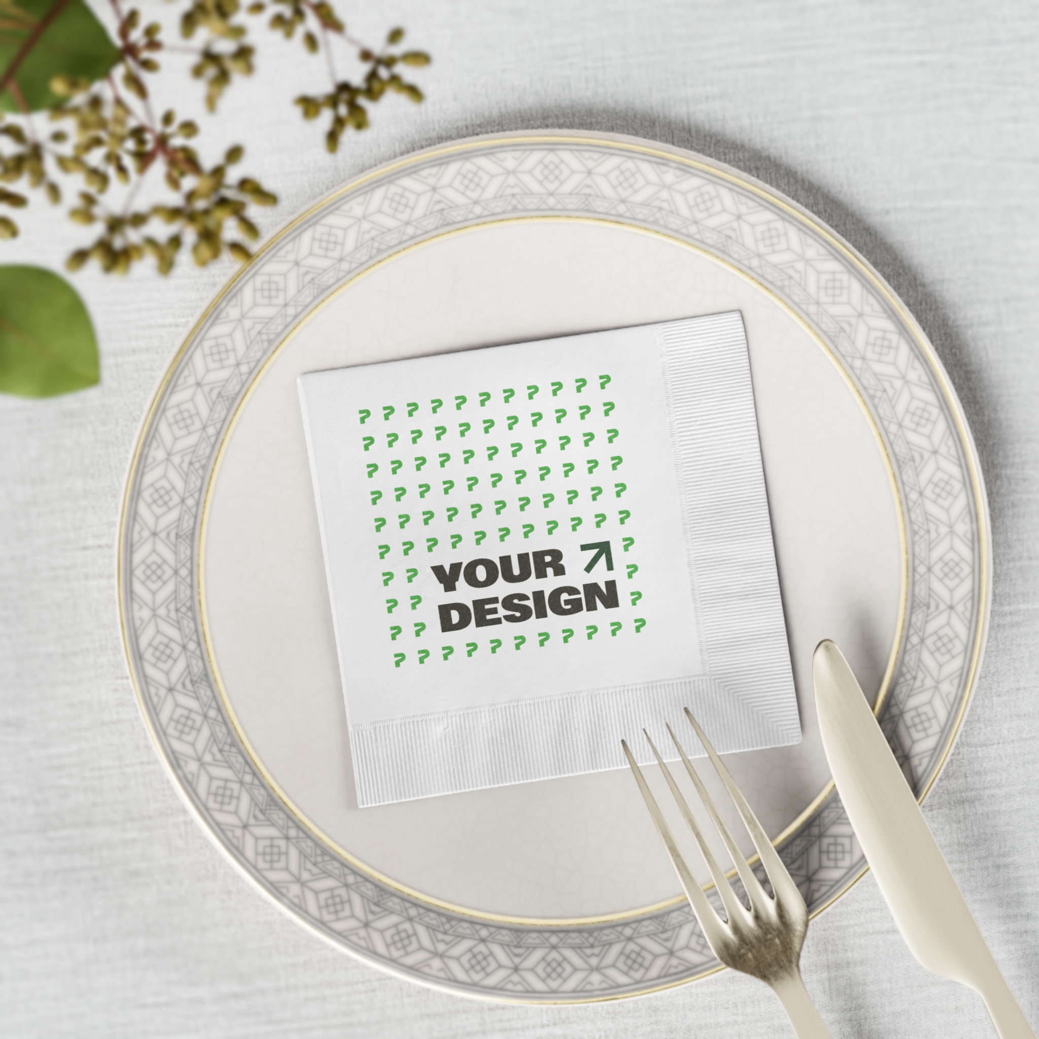 Dinner Napkins 2 Color Print