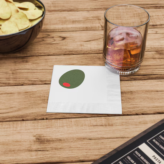 Custom 2 Color Dinner Napkins